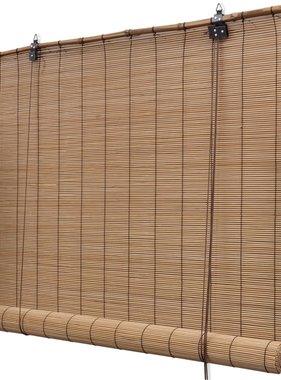 VidaXL Rolgordijn 80x220 cm bamboe bruin