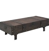 VidaXL Salontafel vintage stijl 120x55x35 cm massief acaciahout
