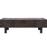 VidaXL Salontafel vintage stijl 120x55x35 cm massief acaciahout