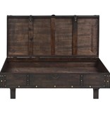 VidaXL Salontafel vintage stijl 120x55x35 cm massief acaciahout