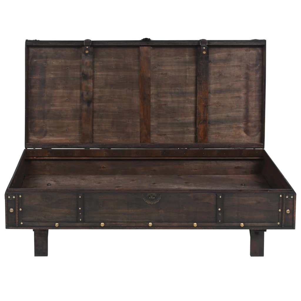 VidaXL Salontafel vintage stijl 120x55x35 cm massief acaciahout