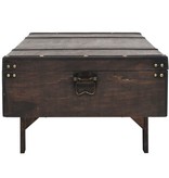 VidaXL Salontafel vintage stijl 120x55x35 cm massief acaciahout