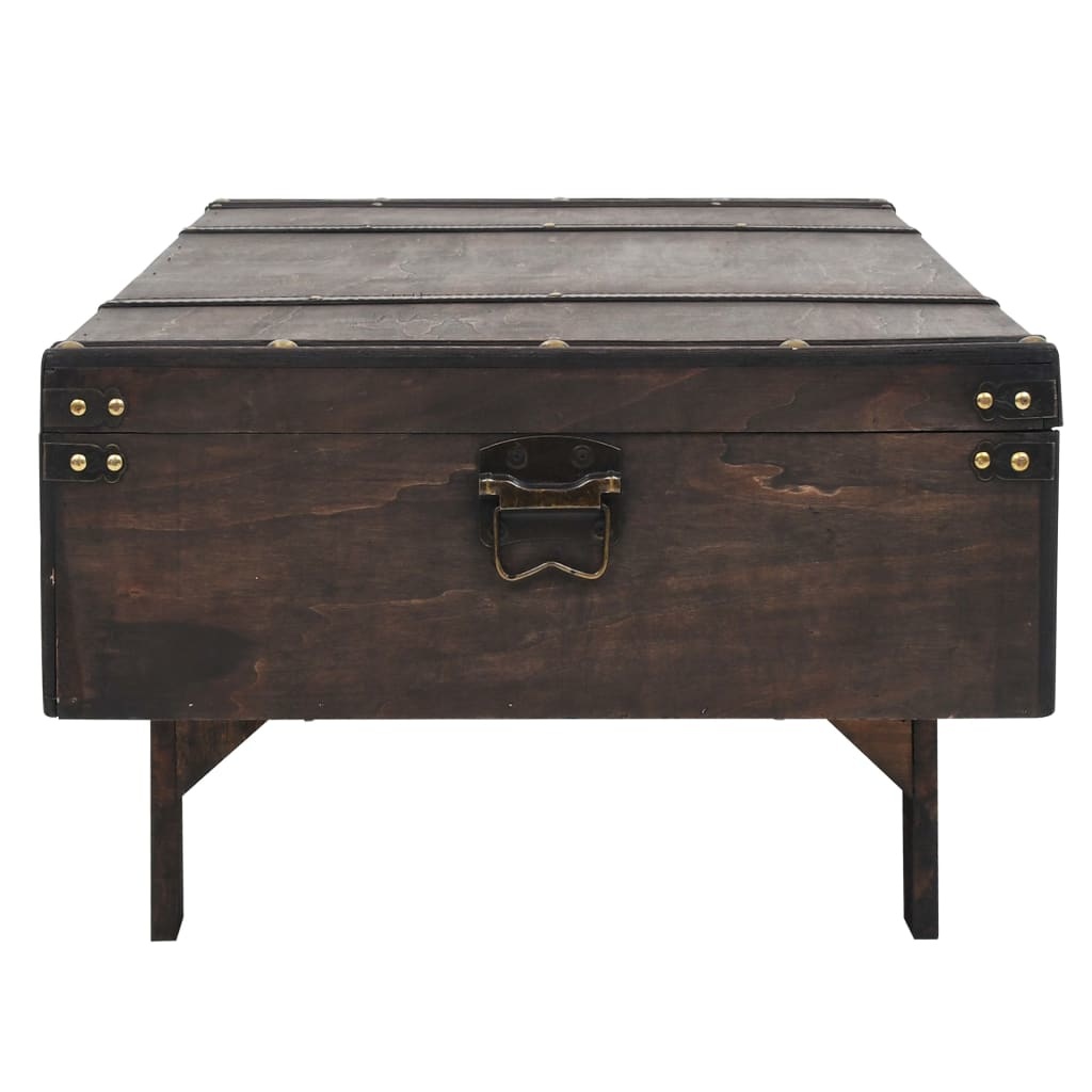 VidaXL Salontafel vintage stijl 120x55x35 cm massief acaciahout