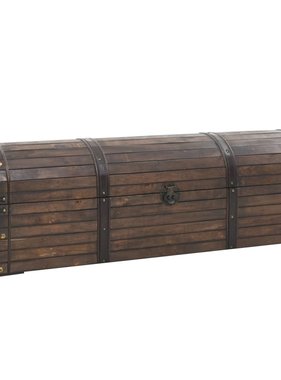 vidaXL Opbergkist vintage stijl 120x30x40 cm massief hout