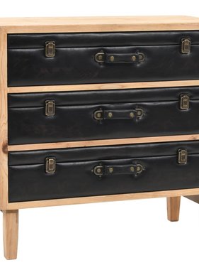 VidaXL Ladekast 80x36x75 cm massief vurenhout