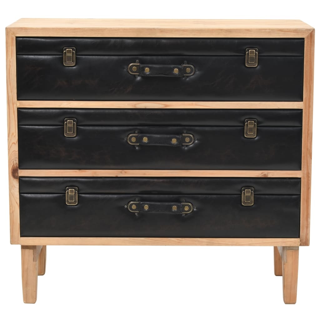 VidaXL Ladekast 80x36x75 cm massief vurenhout