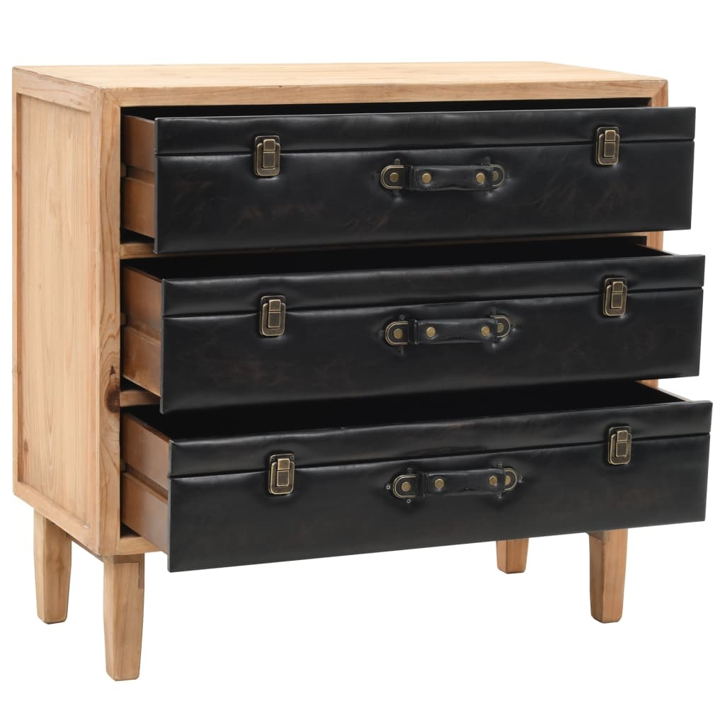 VidaXL Ladekast 80x36x75 cm massief vurenhout