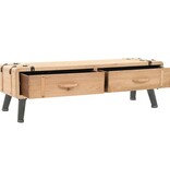 vidaXL Tv-meubel 120x33x35 cm massief vurenhout