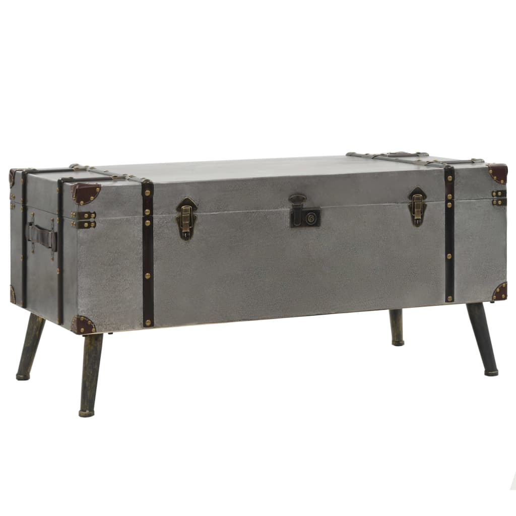 VidaXL Salontafel 102x51x47,5 cm MDF en aluminium