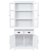 VidaXL Buffetkast met 4 deuren 80x40x180 cm MDF en grenenhout