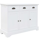 VidaXL Dressoir met 3 deuren 105x35x77,5 cm MDF en grenenhout