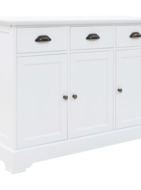 VidaXL Dressoir met 3 deuren 105x35x77,5 cm MDF en grenenhout