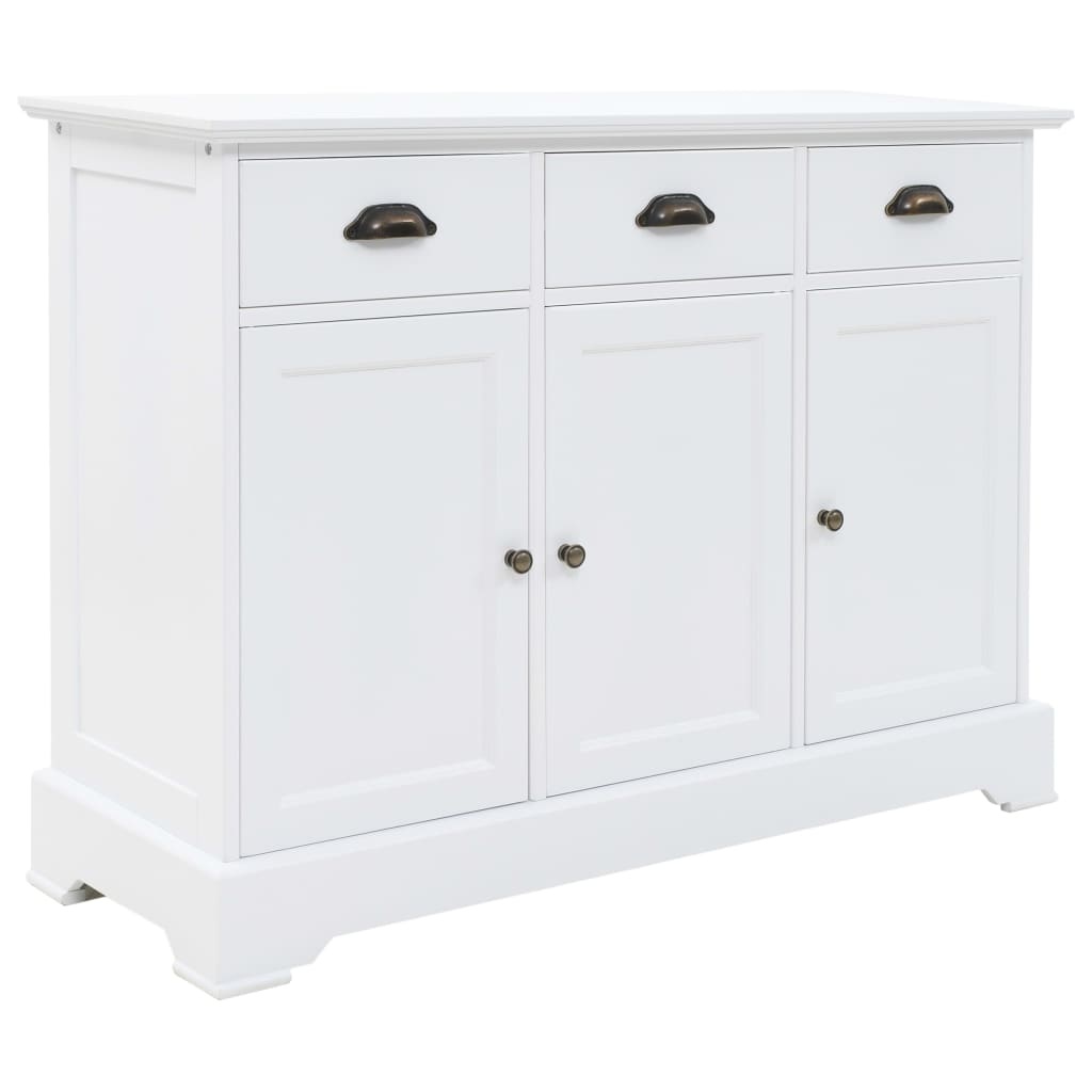 VidaXL Dressoir met 3 deuren 105x35x77,5 cm MDF en grenenhout