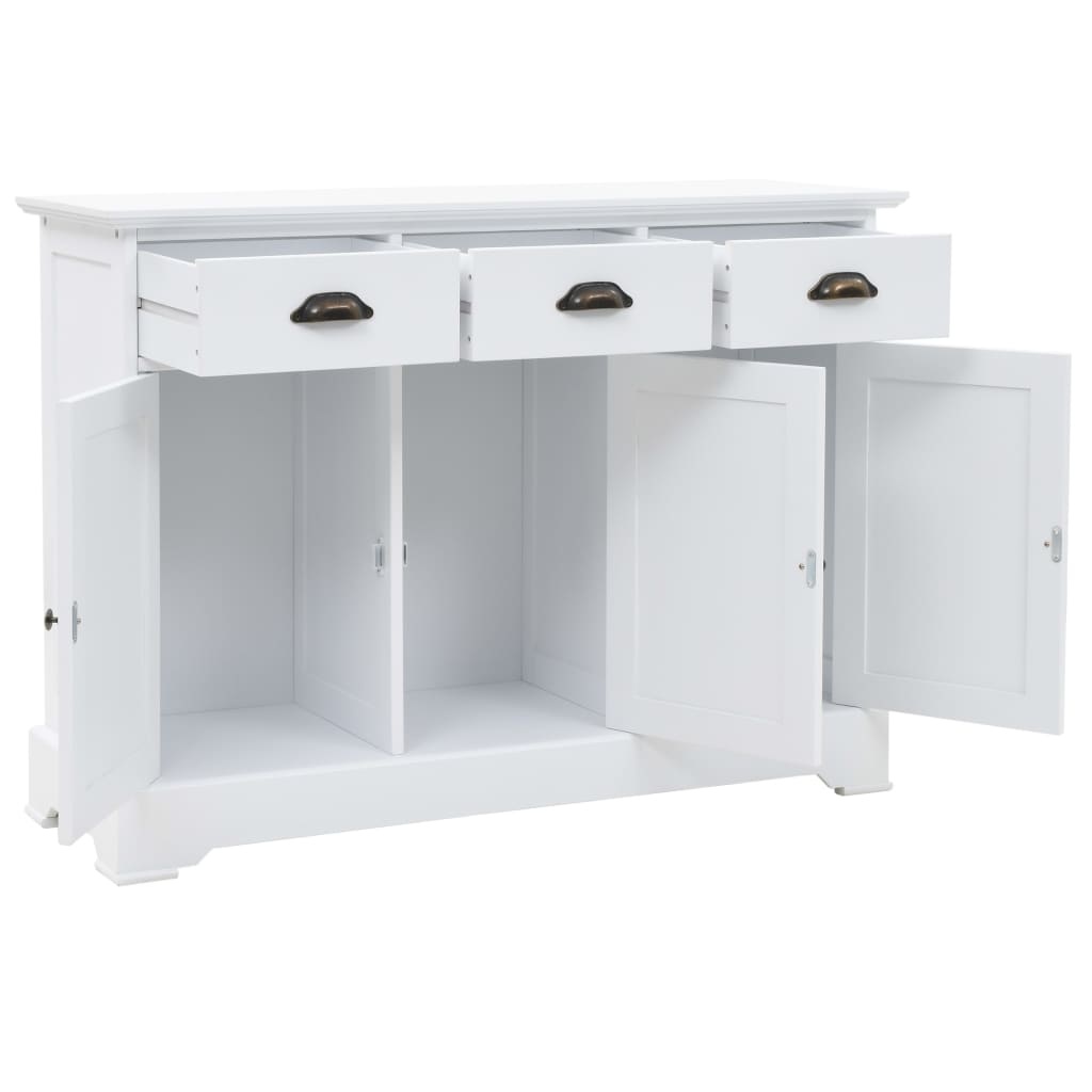 vidaXL Dressoir met 3 deuren 105x35x77,5 cm MDF en grenenhout