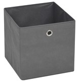 VidaXL Opbergdozen 32x32x32 cm ongeweven stof grijs 4 stuks