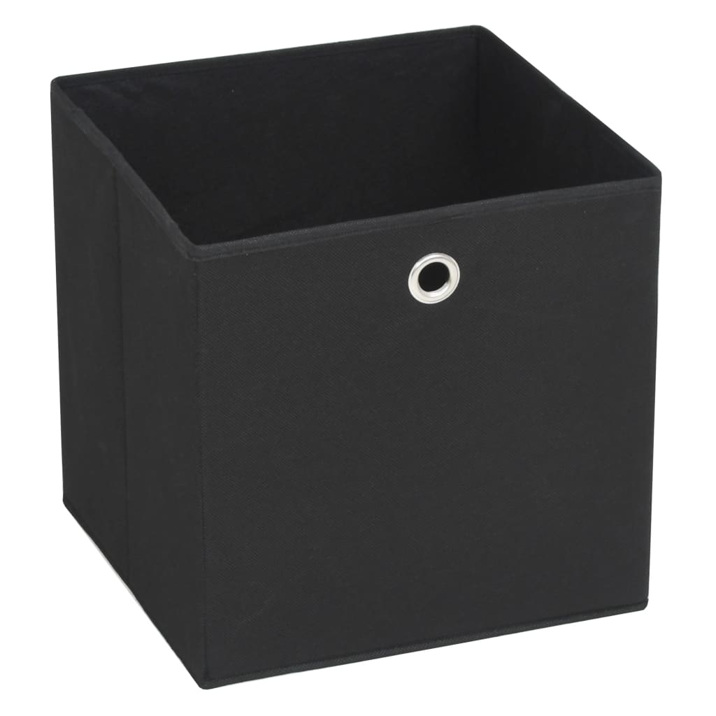 VidaXL Opbergdozen 32x32x32 cm ongeweven stof zwart 4 stuks
