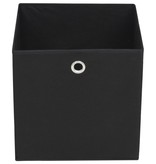 VidaXL Opbergdozen 32x32x32 cm ongeweven stof zwart 4 stuks