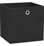 VidaXL Opbergdozen 32x32x32 cm ongeweven stof zwart 4 stuks