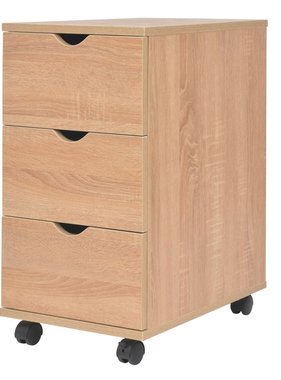 VidaXL Ladekast 33x45x60 cm eikenkleur