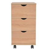 VidaXL Ladekast 33x45x60 cm eikenkleur