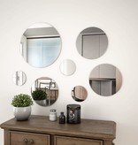 VidaXL Wandspiegelset rond glas 7-delig