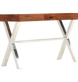 VidaXL Bureau 110x50x76 cm massief acaciahout en sheesham afwerking