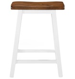 VidaXL Barkrukken 2 st massief hout