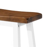 VidaXL Barkrukken 2 st massief hout