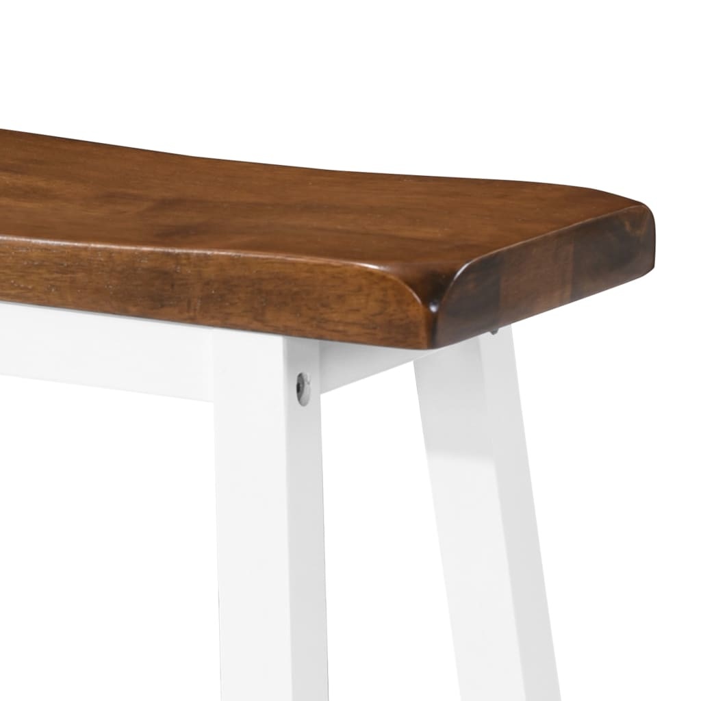 VidaXL Barkrukken 2 st massief hout