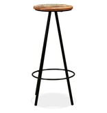 VidaXL Barkrukken 2 st massief gerecycled hout