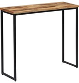 vidaXL Wandtafel 90x30x76 cm massief gerecycled teakhout