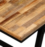 VidaXL Bankje 110x35x45 cm gerecycled teakhout en staal