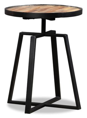 VidaXL Bijzettafel rond massief gerecycled teakhout