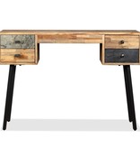 VidaXL Schrijftafel 110x50x76 cm massief gerecycled teakhout