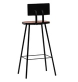 VidaXL Barstoelen massief gerecycled hout meerkleurig 4 st