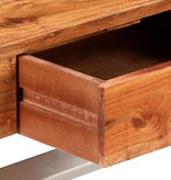 VidaXL Tv-meubel 140 cm massief acaciahout met sheesham afwerking