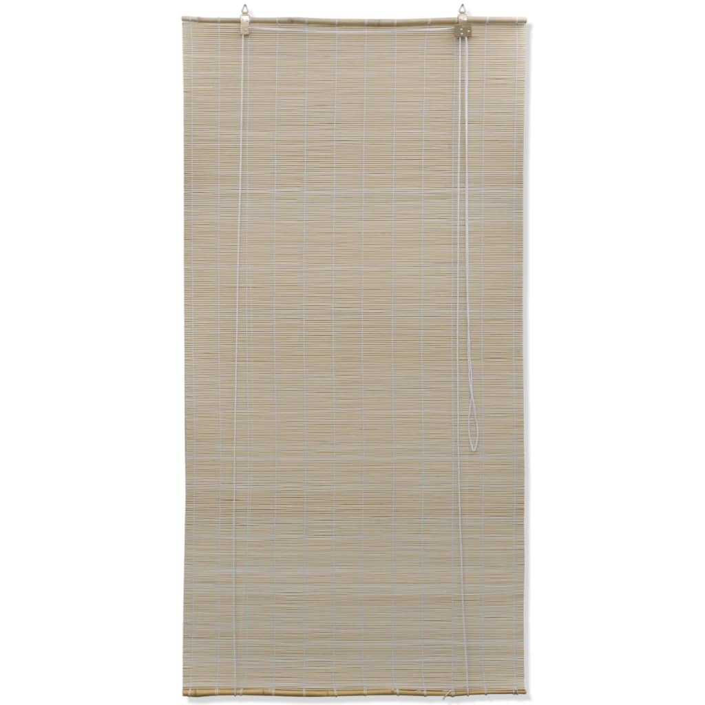 vidaXL Rolgordijnen 4 st 120x160 cm bamboe naturel