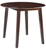 vidaXL Eettafel inklapbaar rond MDF bruin