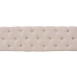 VidaXL Bank 110x38x48 cm linnen massief hout crèmewit