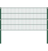 VidaXL Schuttingpaneel met palen 6,8x0,8 m ijzer groen
