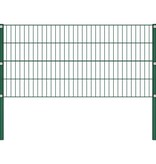 VidaXL Schuttingpaneel met palen 5,1x0,8 m ijzer groen