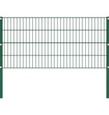 VidaXL Schuttingpaneel met palen 3,4x0,8 m ijzer groen