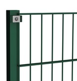 VidaXL Schuttingpaneel met palen 3,4x0,8 m ijzer groen