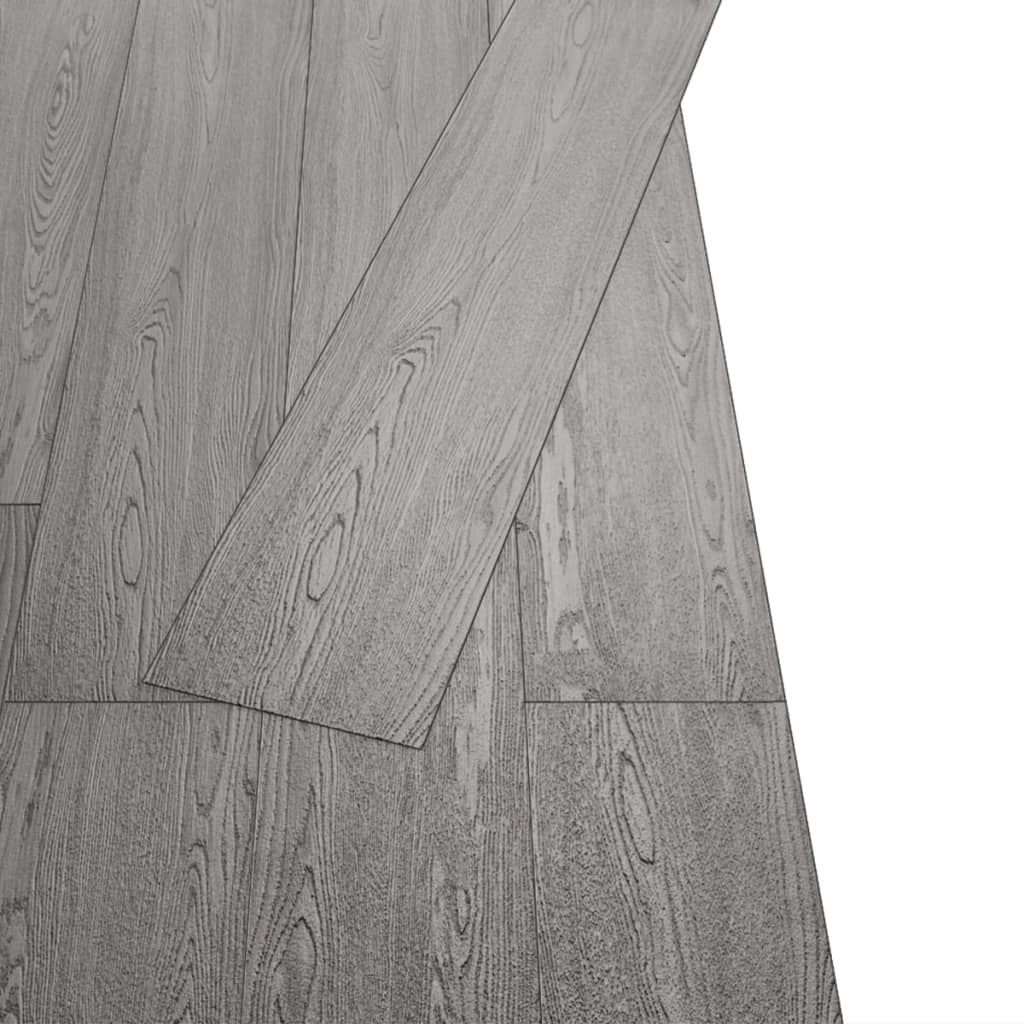 VidaXL Vloerplanken zelfklevend 5,02 m² 2 mm PVC donkergrijs