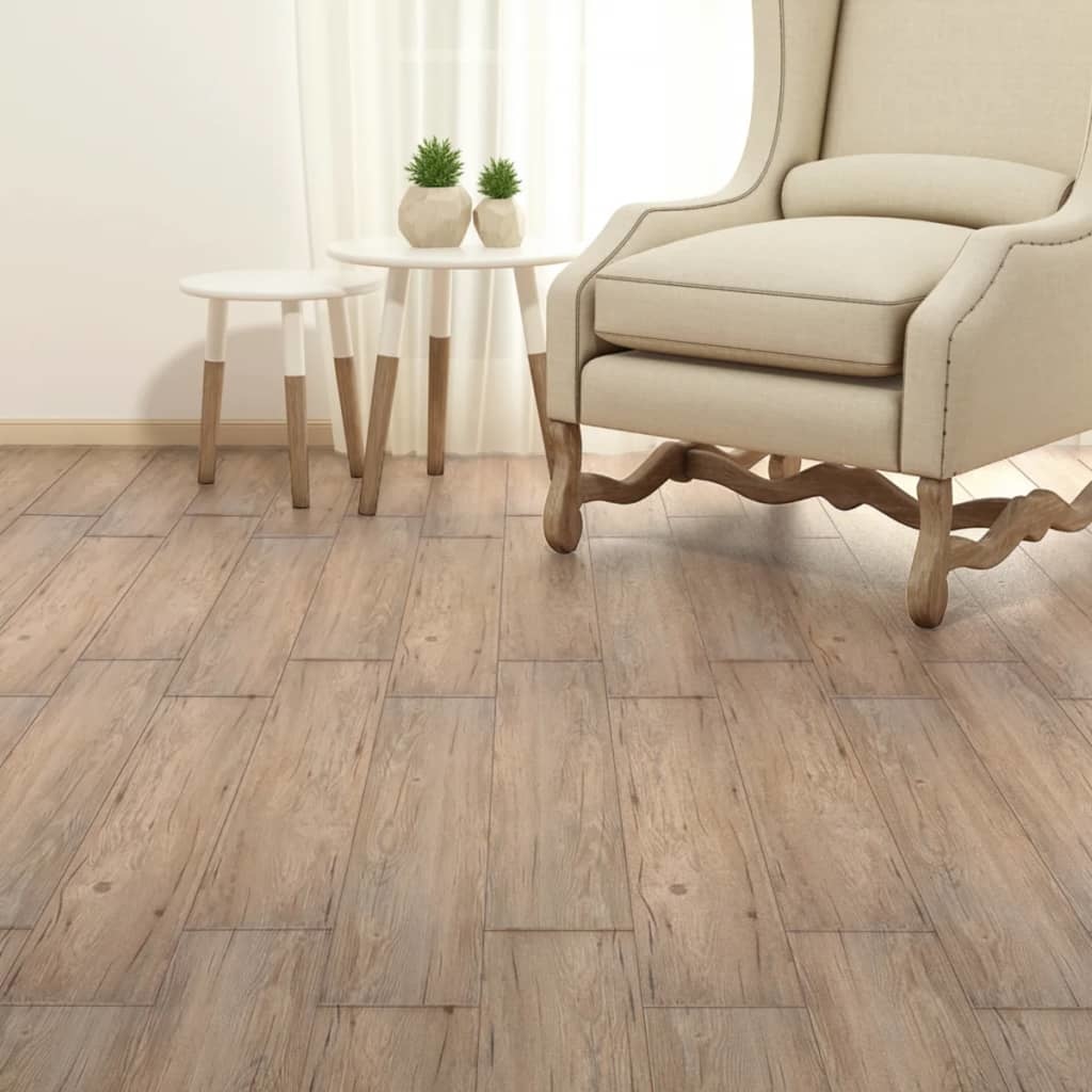 VidaXL Vloerplanken zelfklevend 5,02 m² 2 mm PVC eiken bruin