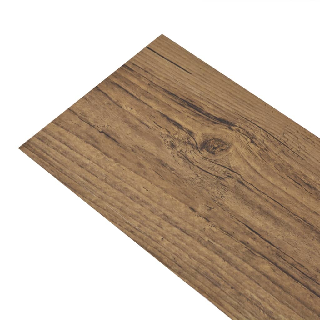 VidaXL Vloerplanken zelfklevend 5,02 m² 2 mm PVC walnoot bruin