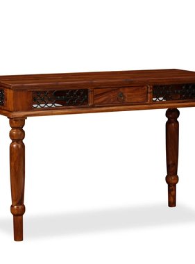 VidaXL Schrijftafel 120x50x76 cm massief sheeshamhout