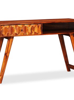 VidaXL Schrijftafel 118x50x76 cm massief sheeshamhout