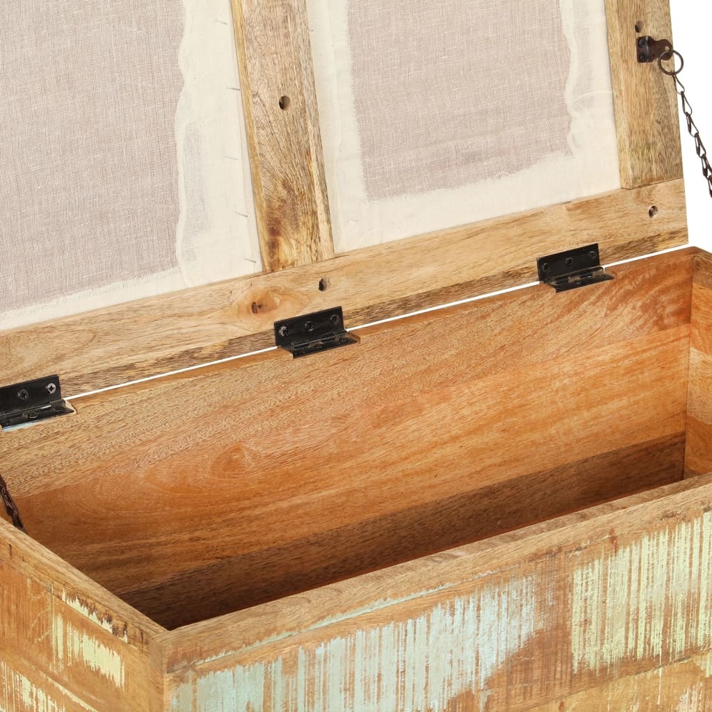 VidaXL Opslagbankje 80x40x40 cm massief gerecycled hout