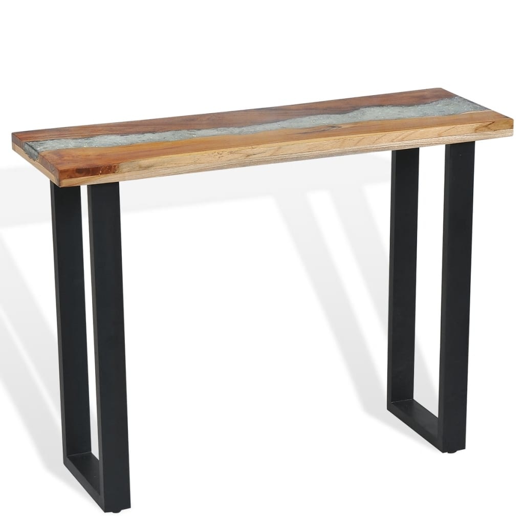 vidaXL Wandtafel 100x35x75 cm teakhout